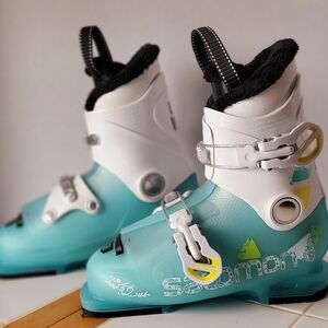 Salomon Kids Ski Boots - White and Blue